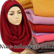 Produktname Großhandelsart und weise preiswerte einfache Blase Chiffon- Perle hijab Schalschal